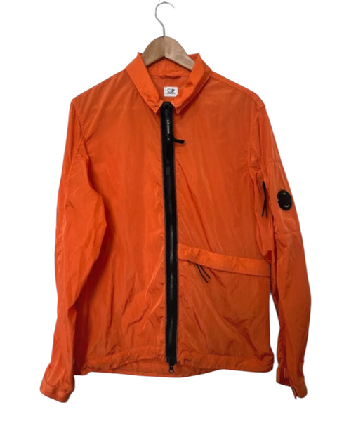 Full Zip  Chrome Overshirt With Micro Lens