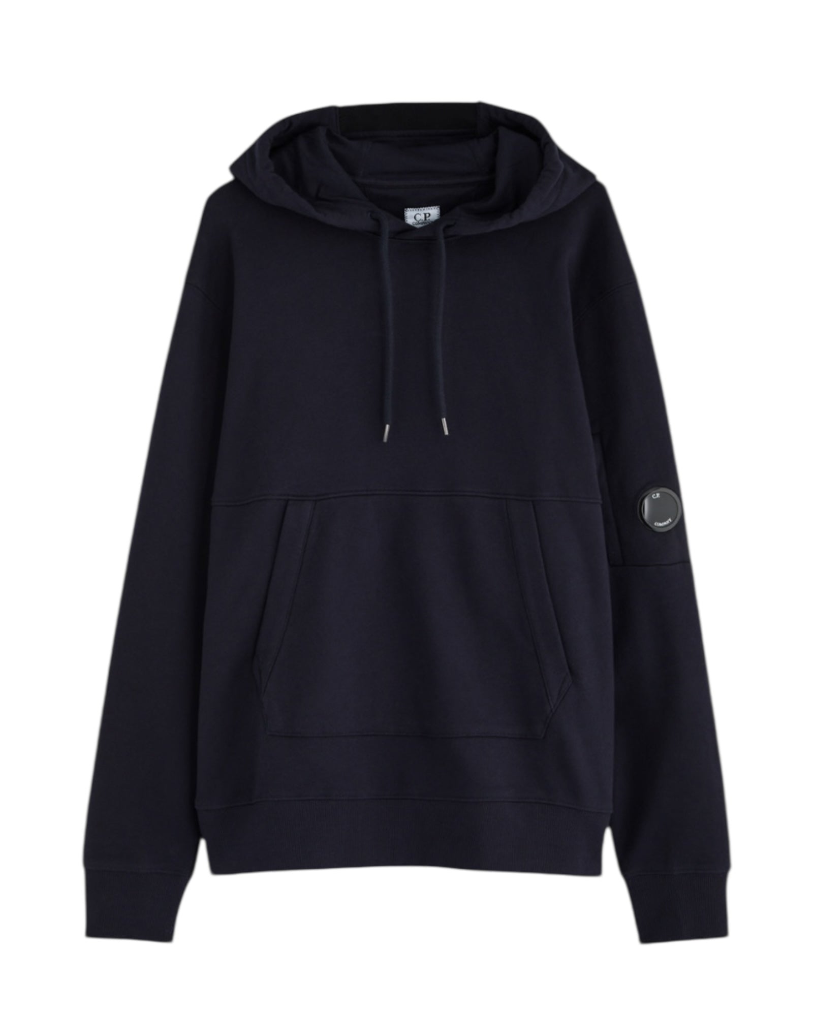 Drawstring Pullover Hoodie With Micro Lens