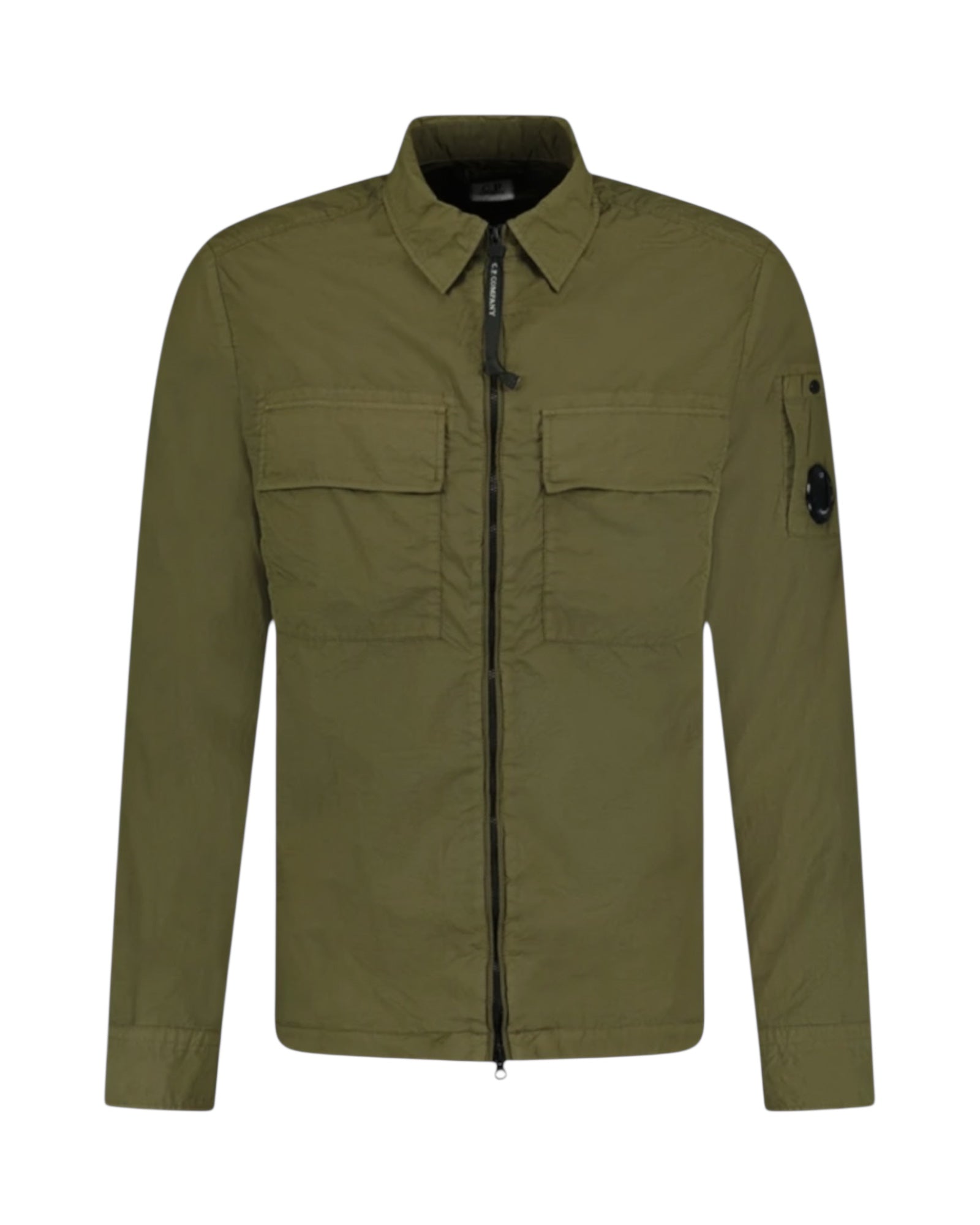 Double Pocket Button Up Overshirt With Micro Lens