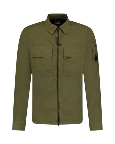 Double Pocket Button Up Overshirt With Micro Lens