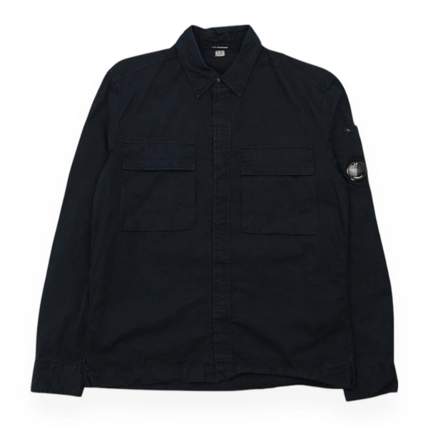 Double Pocket Button Up Overshirt With Micro Lens