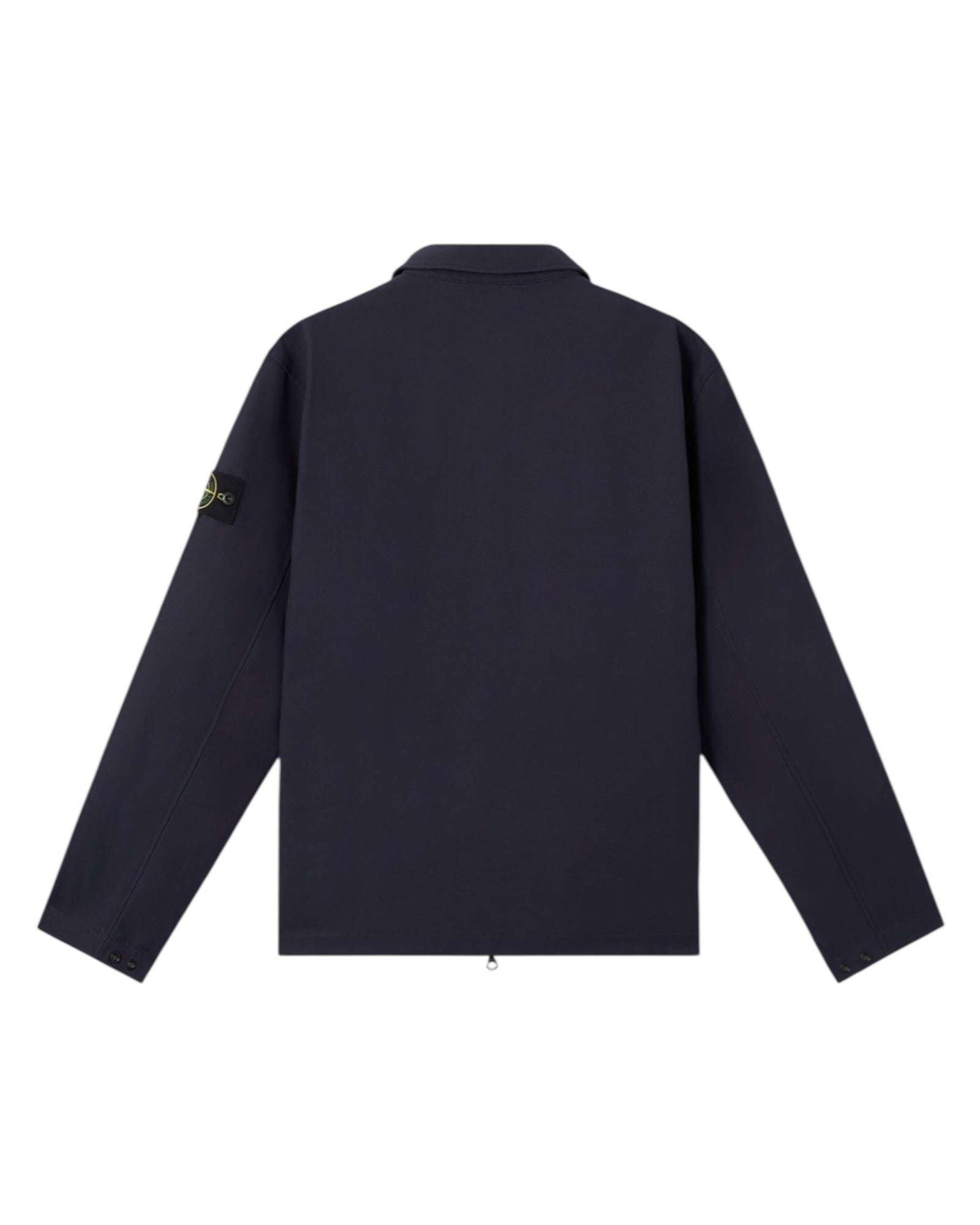 Single Pocket Full Zip Badge Overshirt