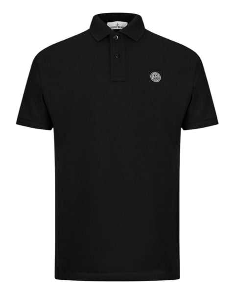 Short Sleeve Plain Patch Logo Polo