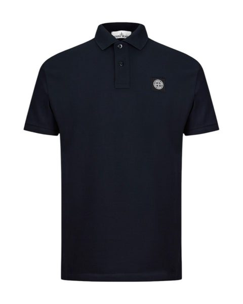 Short Sleeve Plain Patch Logo Polo