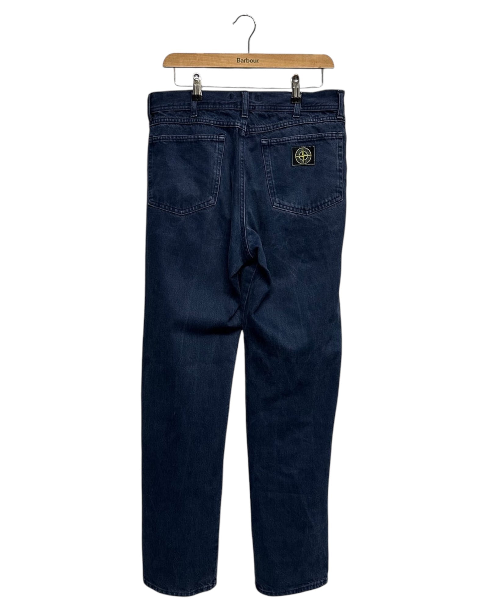 Green Edge Patch Logo Jeans