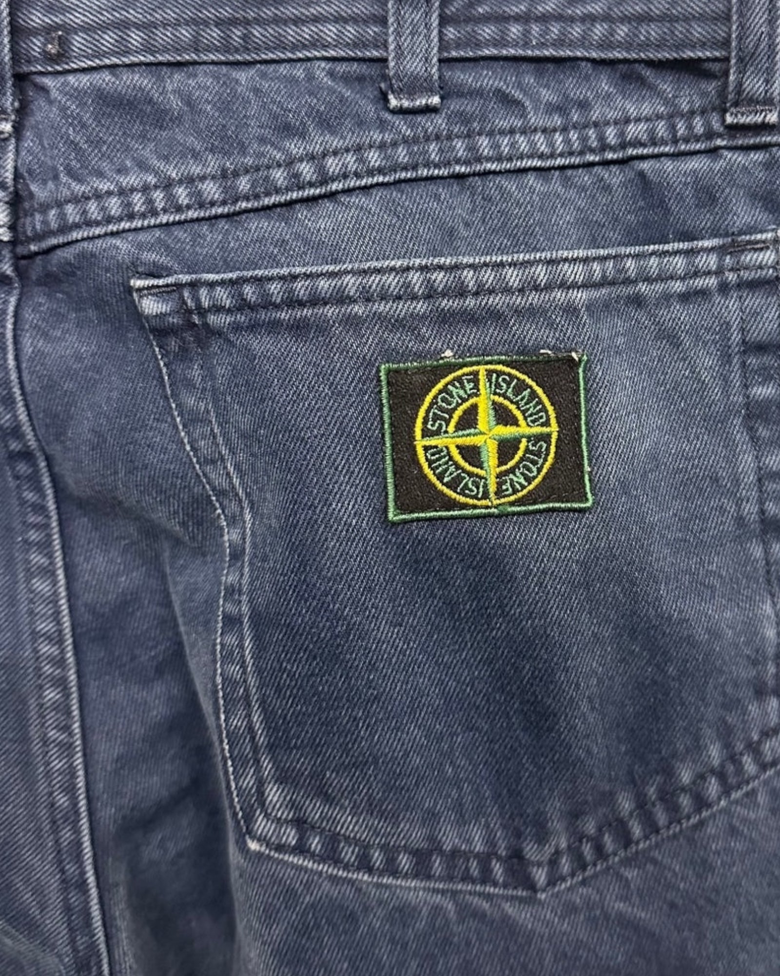 Green Edge Patch Logo Jeans
