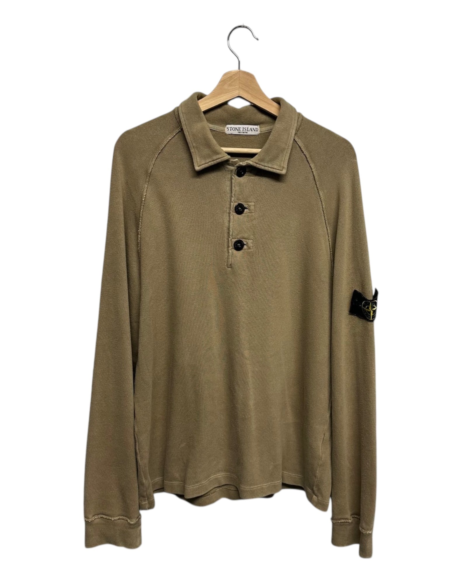 Pullover Quarter Button Up Long Sleeved Polo
