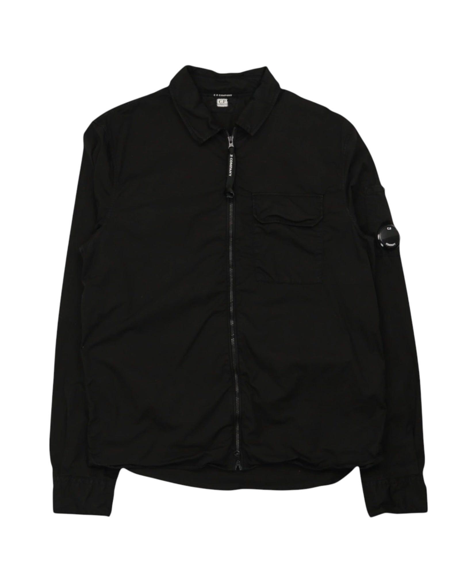 Single Pocket Full Zip Overshirt With Micro Lens