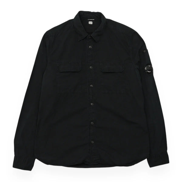 Double Pocket Button Up Overshirt With Micro Lens