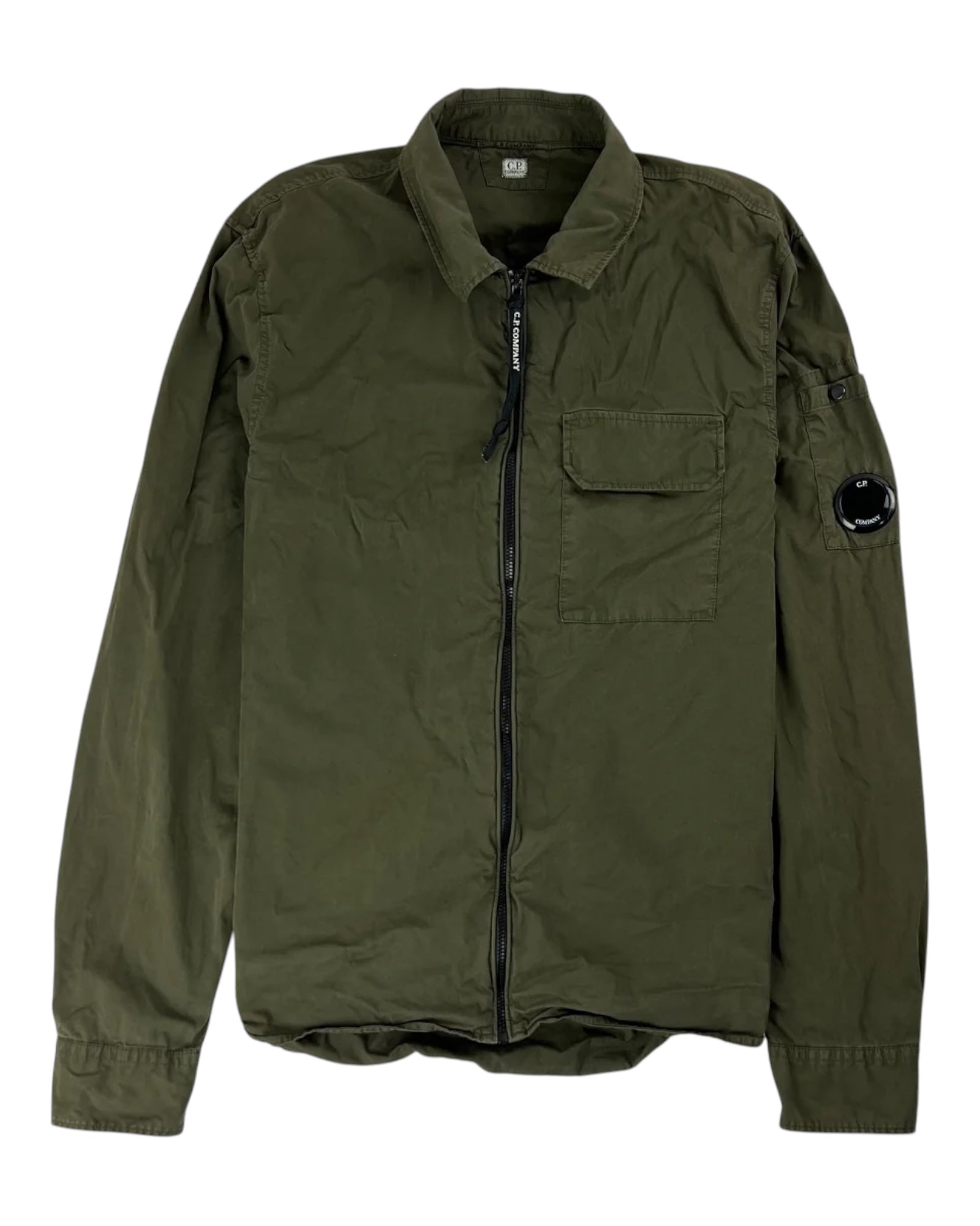Single Pocket Full Zip Overshirt With Micro Lens