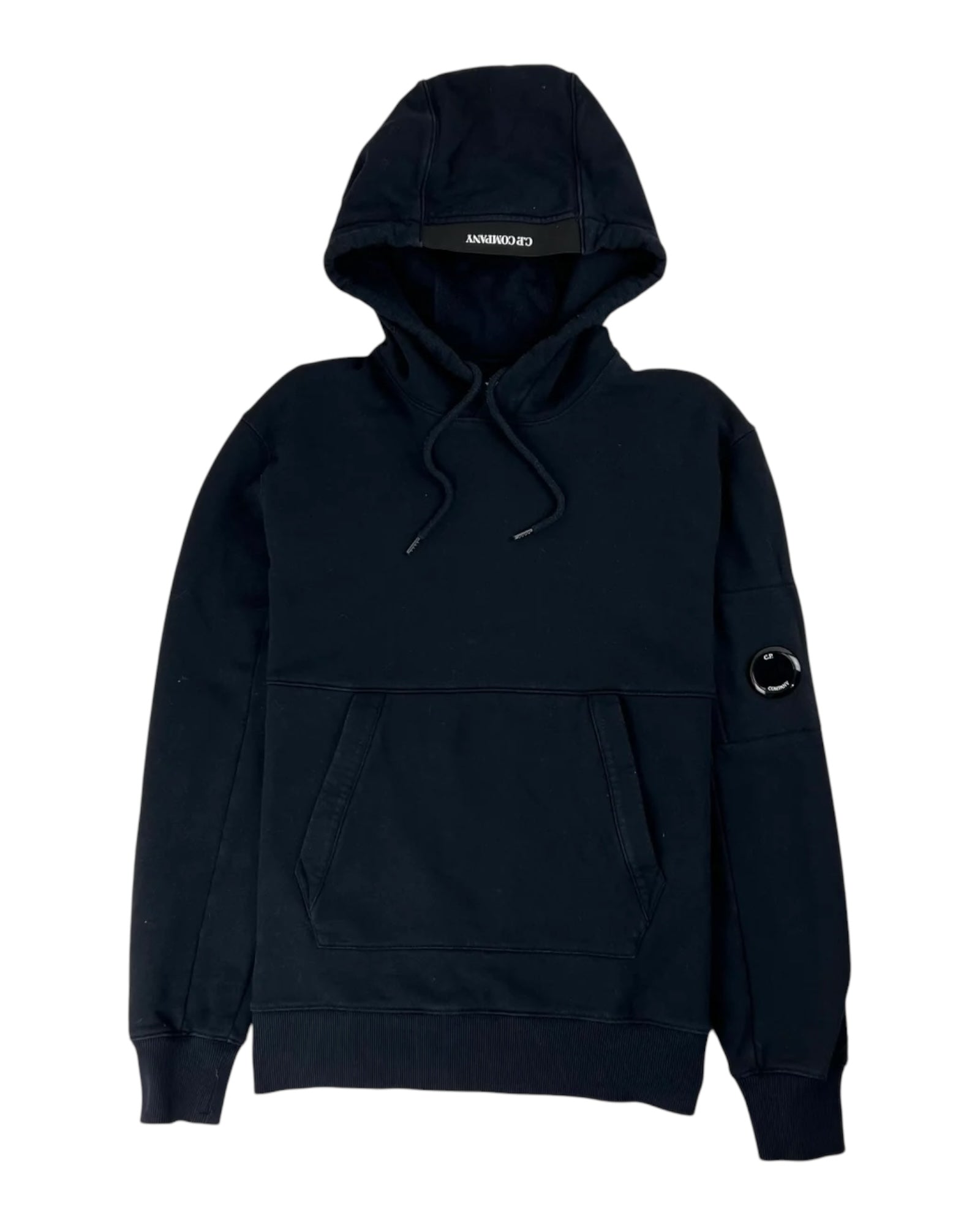 Drawstring Pullover Hoodie With Micro Lens