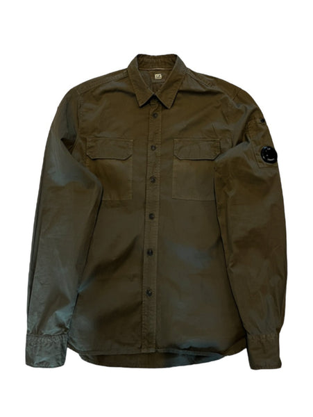 Double Pocket Button Up Overshirt With Micro Lens