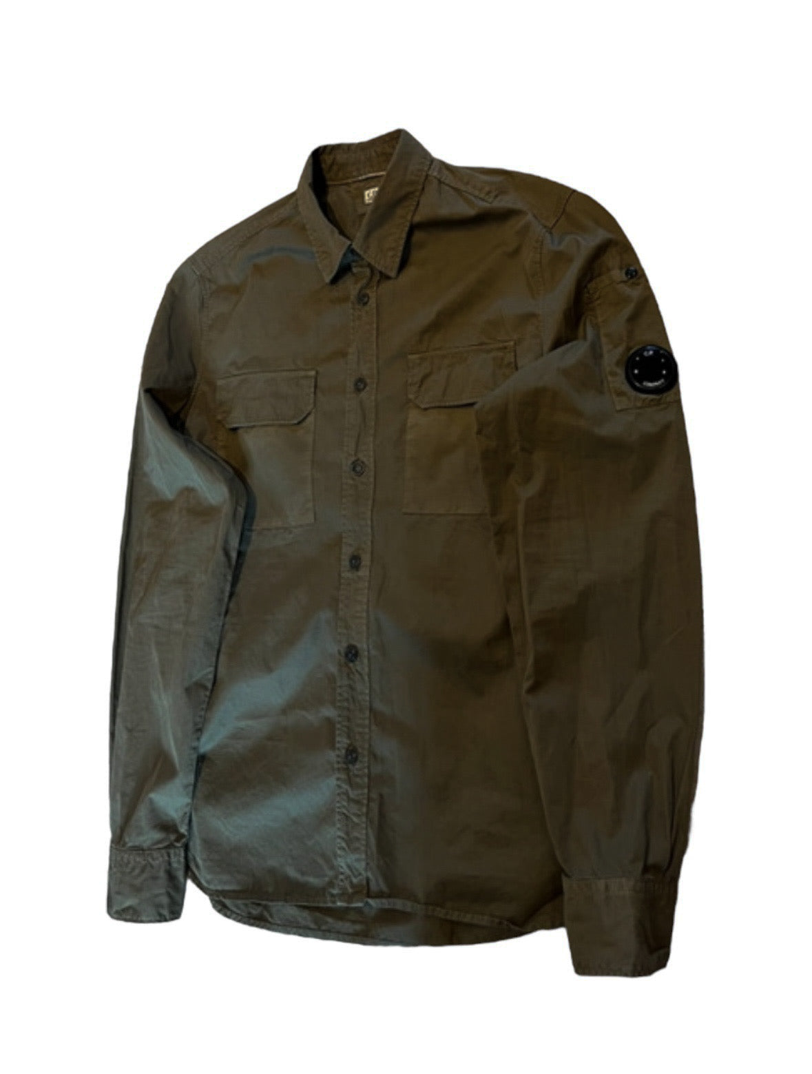 Double Pocket Button Up Overshirt With Micro Lens