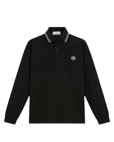 Long Sleeve Patch Logo Polo