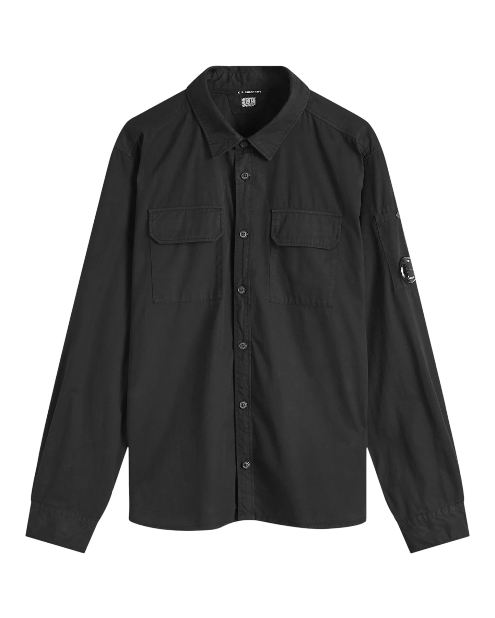 Double Pocket Button Up Overshirt With Micro Lens