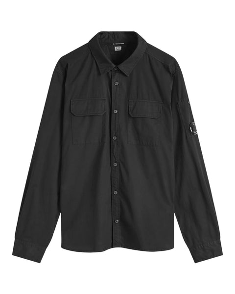 Double Pocket Button Up Overshirt With Micro Lens