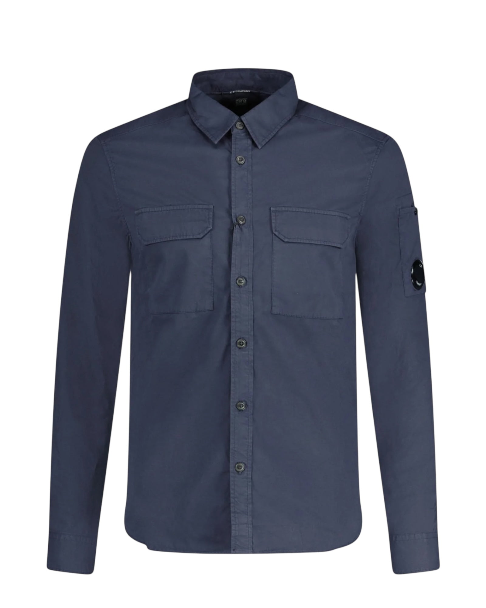 Double Pocket Button Up Overshirt With Micro Lens