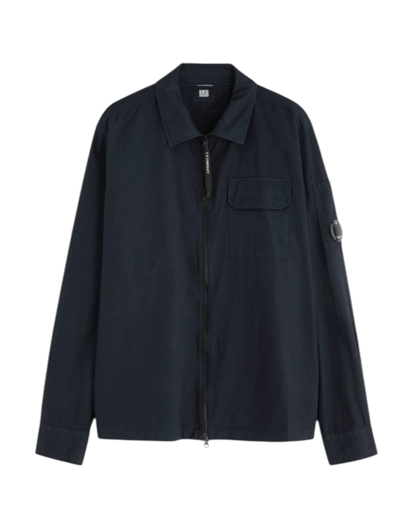 Single Pocket Full Zip Overshirt With Micro Lens