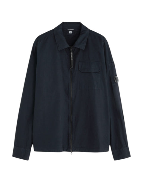 Single Pocket Full Zip Overshirt With Micro Lens