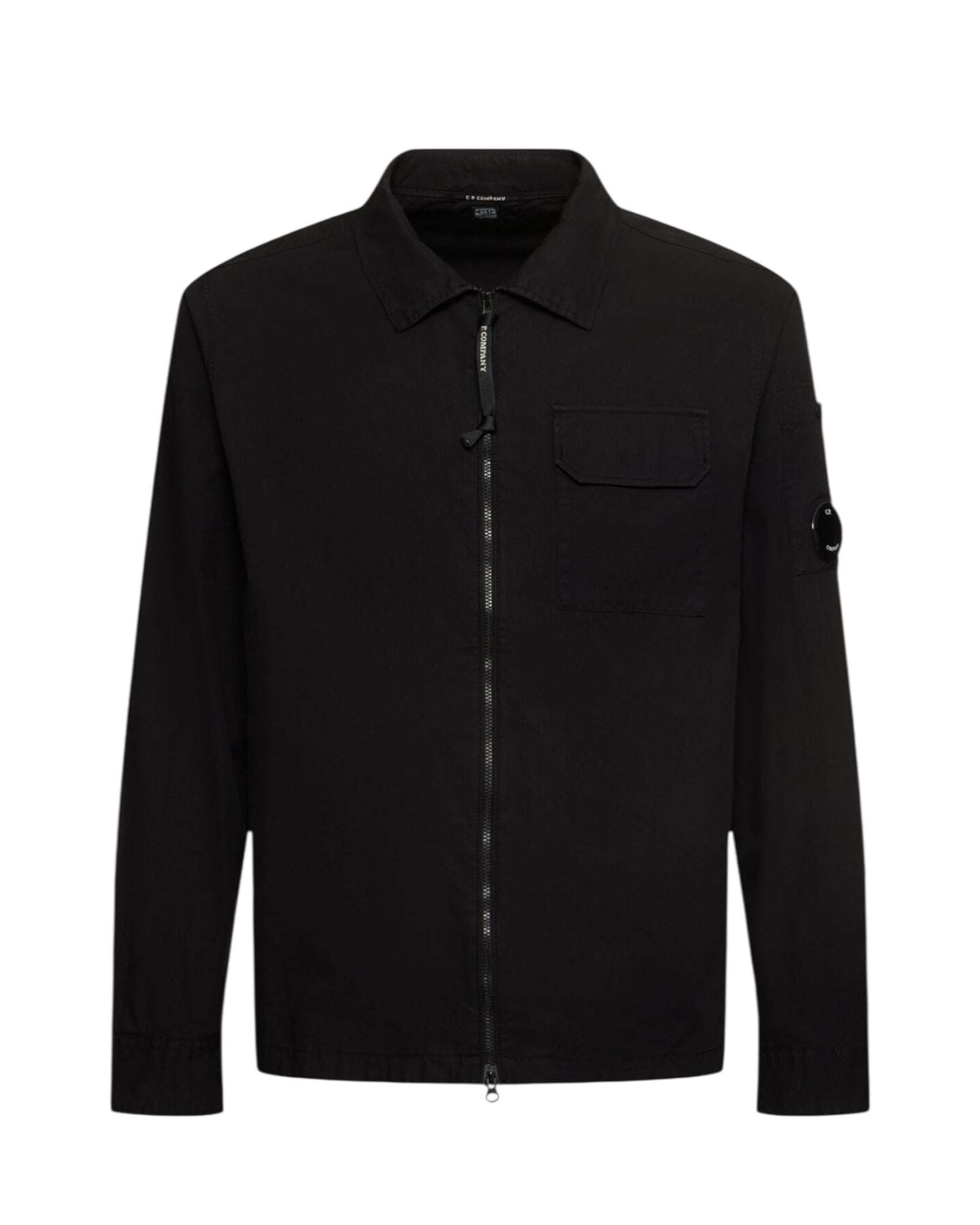 Single Pocket Full Zip Overshirt With Micro Lens