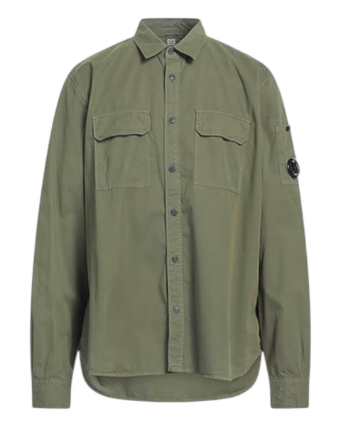 Double Pocket Button Up Overshirt With Micro Lens