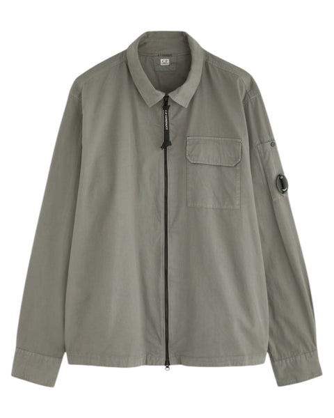 Single Pocket Full Zip Overshirt With Micro Lens
