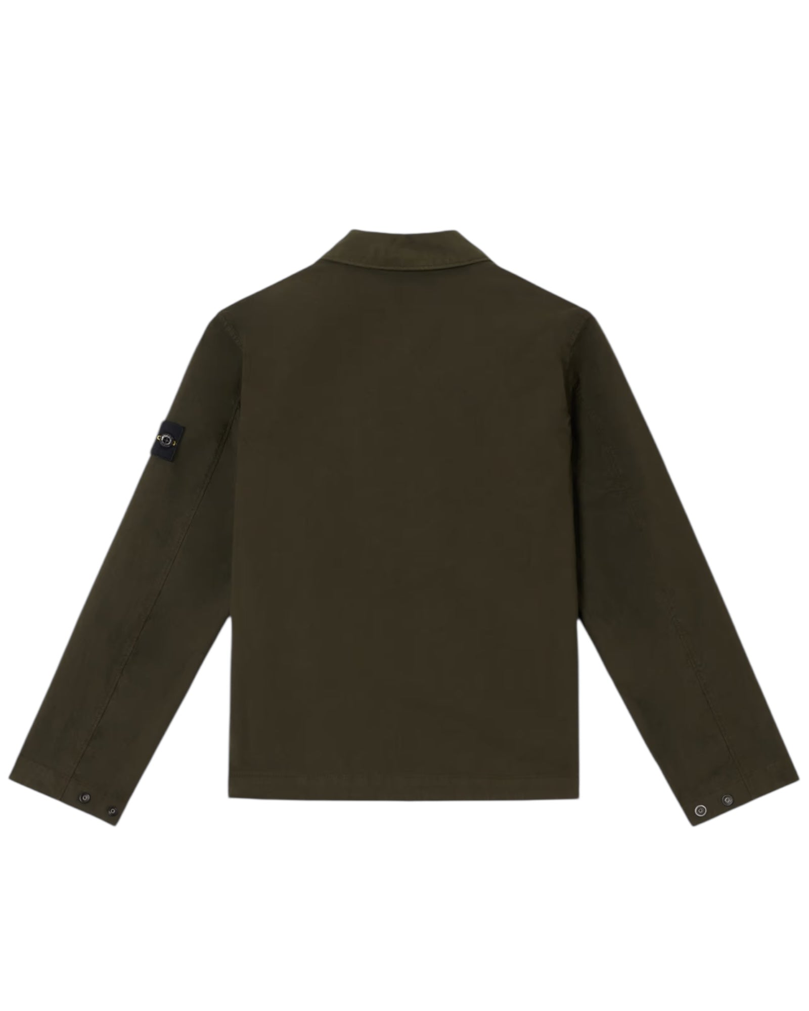 Single Pocket Full Zip Badge Overshirt