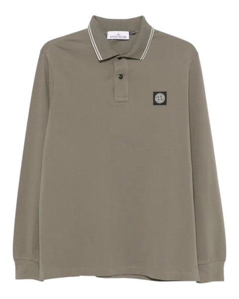 Long Sleeve Patch Logo Polo